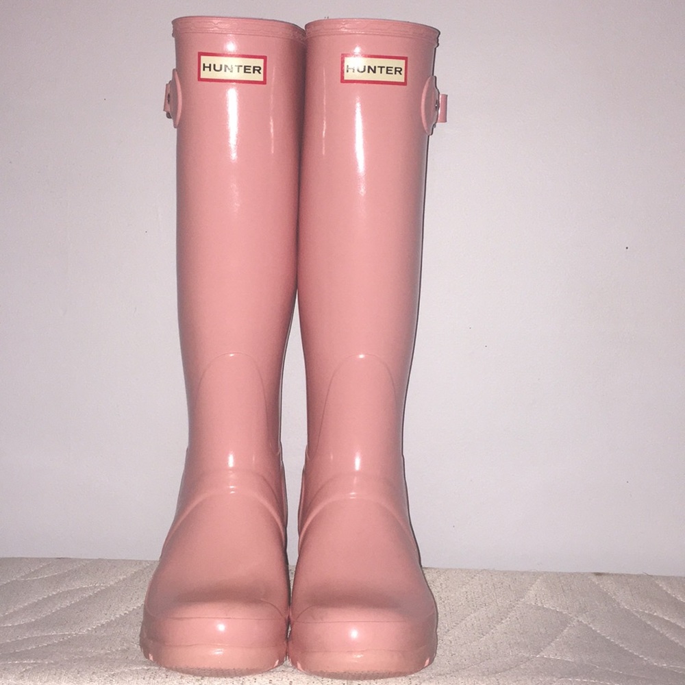 Pink Hunter rain boots